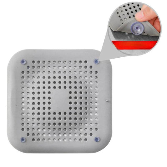EMESA HOME Hair Filter Sink Anti-Blocking Strainer, Silicone Drain Stopper for Bathtub, Shower, and Kitchen B Gray