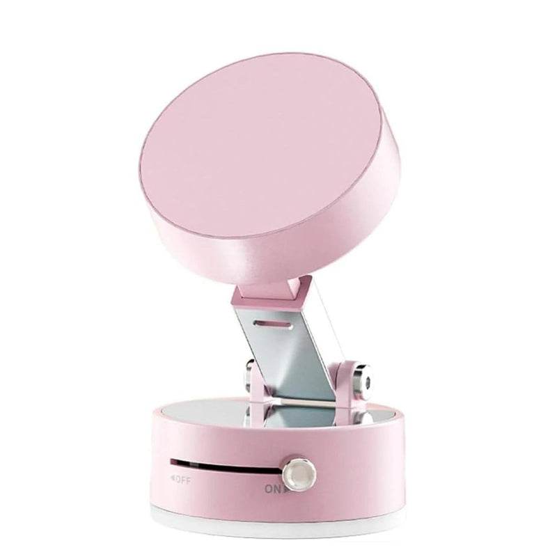 EMESA HOME Magnetic Suction Phone Holder, 360° Rotating Foldable Mount for Hands-Free Mobile Use in Car or Desk Pink