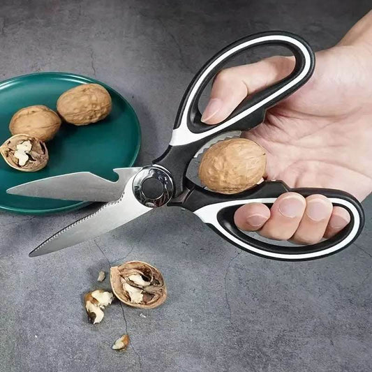 EMESA HOME Multifunction Stainless Steel Kitchen Scissors – Heavy-Duty Food, Chicken, Fish & Veggie Cutting Tool