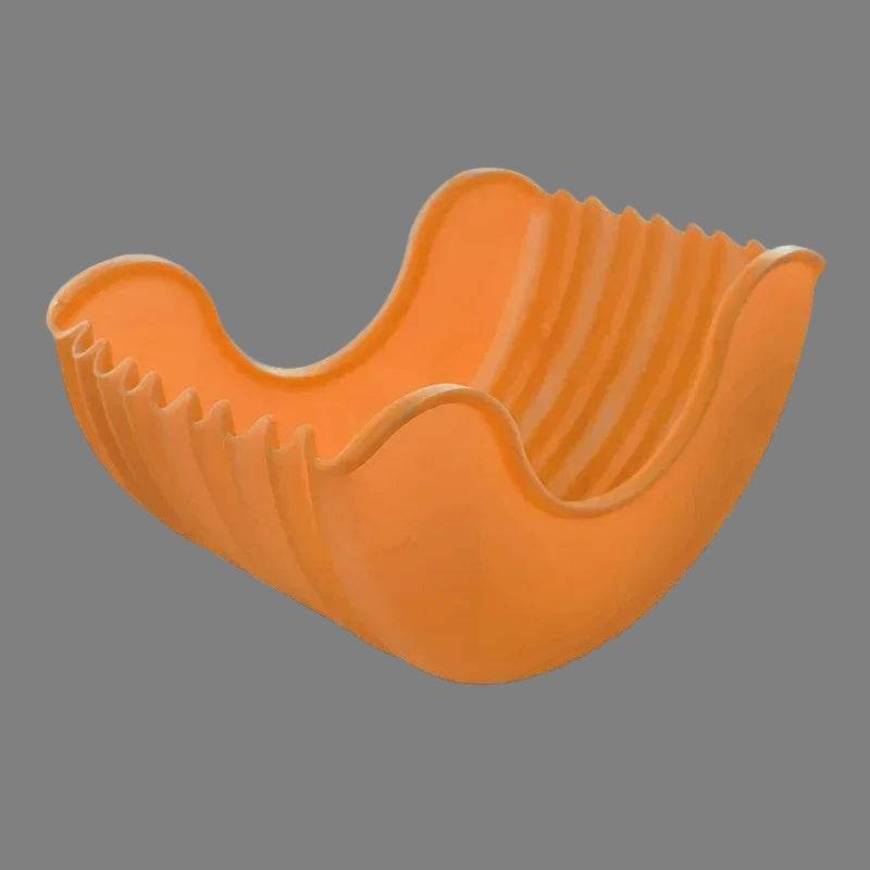 EMESA HOME Reusable Burger Rack - Silicone Holder & Organizer for Kitchen, Dining, Bar, and Home orange