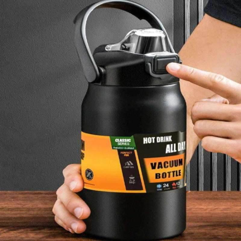 EMESA HOME Portable Thermos with Straw – 304 Stainless Steel, Thermal Mug Tumbler, Sports Vacuum Flask for Hot and Cold Water - EMESA HOME™