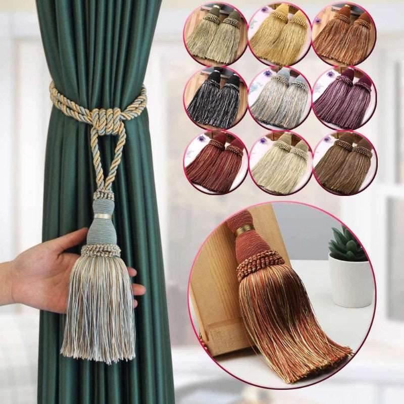 EMESA HOME Tassel Curtain Tiebacks are decorative curtain accessories designed to add a touch of style to your curtains. - EMESA HOME™
