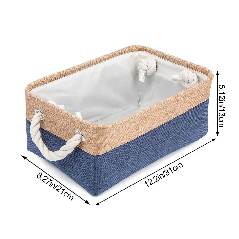 EMESA HOMEClothes Storage Basket Home Supplies Sundries Sorting Basket Folding Linen Organizer Box Underwear Socks Baby Toys Storage - Emesa Home