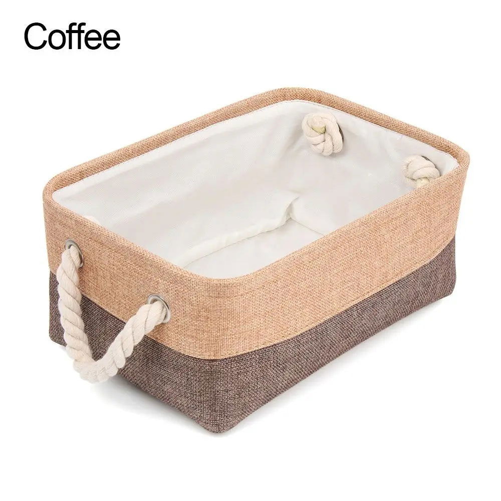 EMESA HOMEClothes Storage Basket Home Supplies Sundries Sorting Basket Folding Linen Organizer Box Underwear Socks Baby Toys Storage - Emesa Home