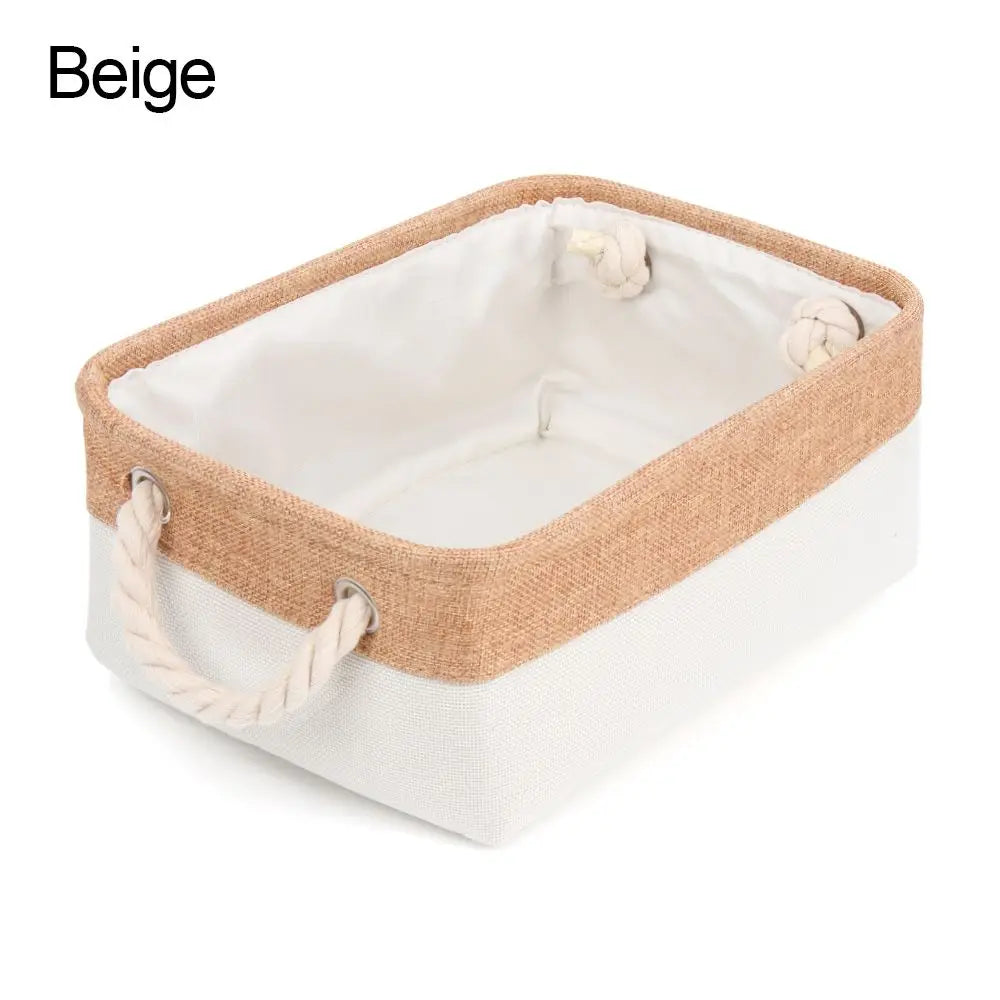 EMESA HOMEClothes Storage Basket Home Supplies Sundries Sorting Basket Folding Linen Organizer Box Underwear Socks Baby Toys Storage - Emesa Home