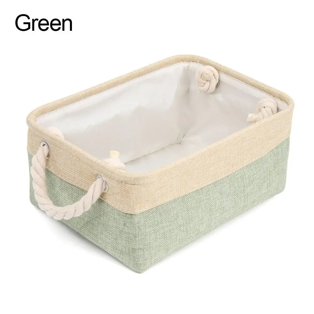 EMESA HOMEClothes Storage Basket Home Supplies Sundries Sorting Basket Folding Linen Organizer Box Underwear Socks Baby Toys Storage - Emesa Home