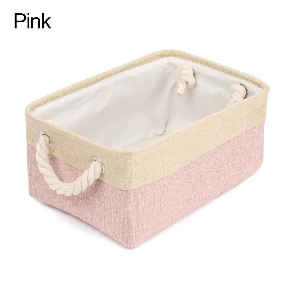 EMESA HOMEClothes Storage Basket Home Supplies Sundries Sorting Basket Folding Linen Organizer Box Underwear Socks Baby Toys Storage - Emesa Home