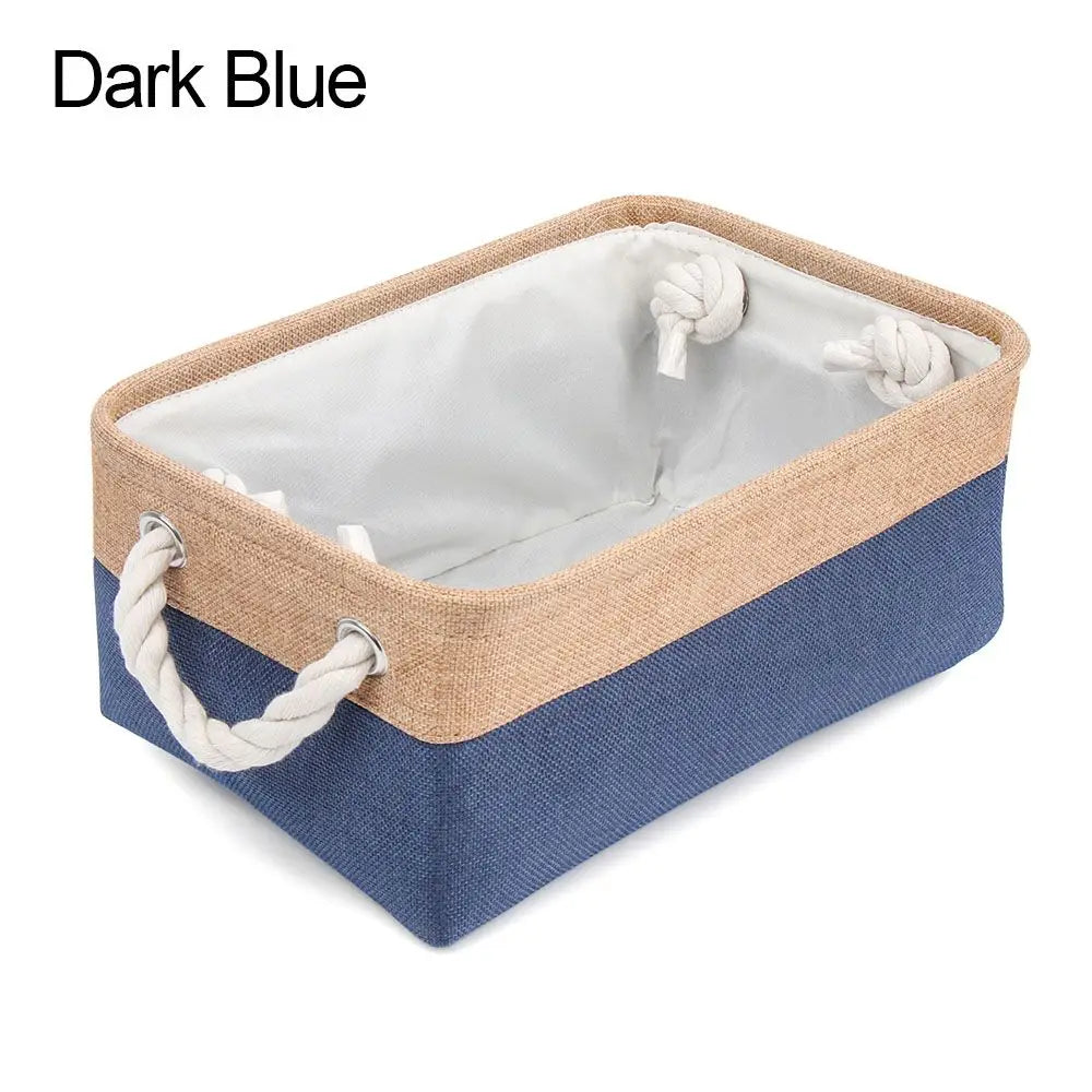 EMESA HOMEClothes Storage Basket Home Supplies Sundries Sorting Basket Folding Linen Organizer Box Underwear Socks Baby Toys Storage - Emesa Home