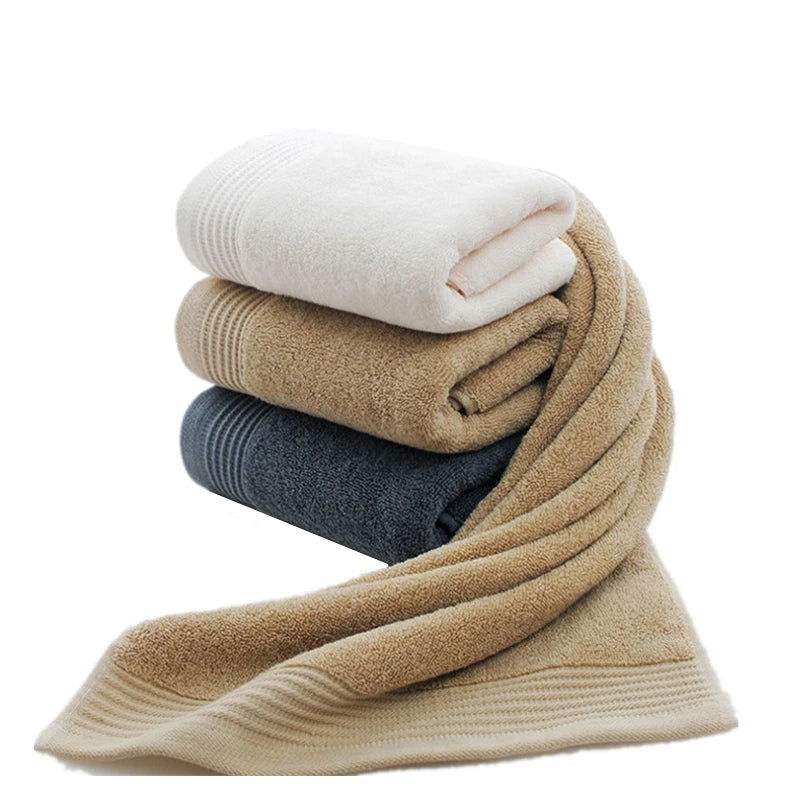 "EMESA HOME 100% Cotton Face Towels - White, Navy, Khaki Hair Towel for Adults, High Absorbent Washcloths for Home and Hotel" - Emesa Home