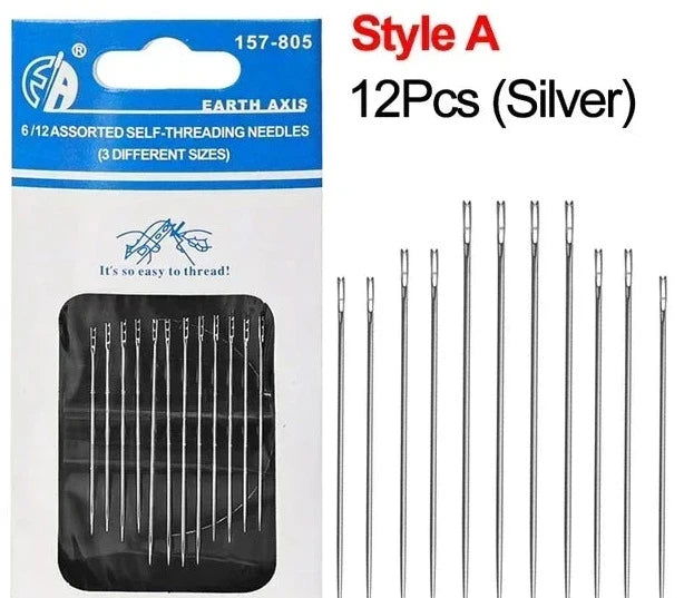 EMESA HOME 12PCS Side Holes Blind Needles are stainless steel needles designed for various sewing and threading purposes. - Emesa Home