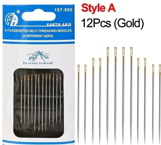 EMESA HOME 12PCS Side Holes Blind Needles are stainless steel needles designed for various sewing and threading purposes. - Emesa Home