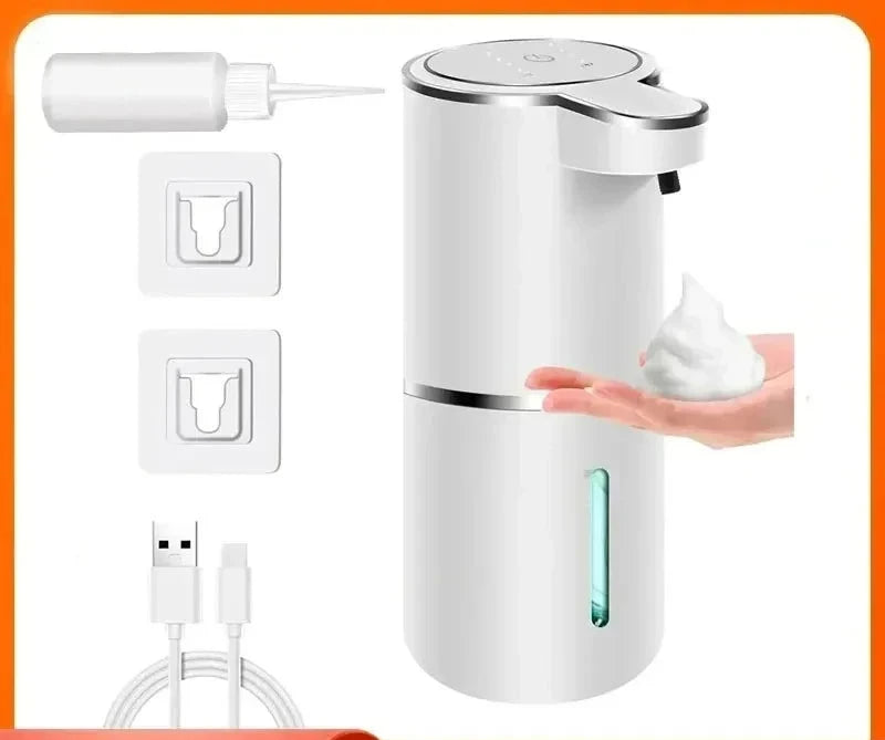 EMESA HOME 380ML Automatic Foam Soap Dispenser, USB Charging, 4-Level Adjustable Smart Hand Washing Machine - Emesa Home