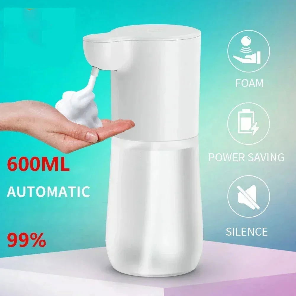 EMESA HOME 380ML Automatic Foam Soap Dispenser, USB Charging, 4-Level Adjustable Smart Hand Washing Machine - Emesa Home