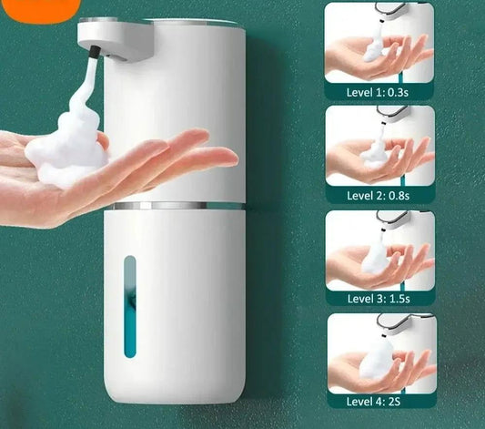 EMESA HOME  Automatic Foam Soap Dispenser - USB Rechargeable, White ABS - Emesa Home