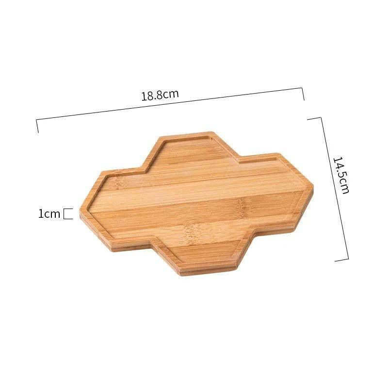 EMESA HOME Bamboo Multi-Shape Wooden Tray: High-Quality, Health-Conscious, and Versatile Home and Garden Essential - EMESA HOME™