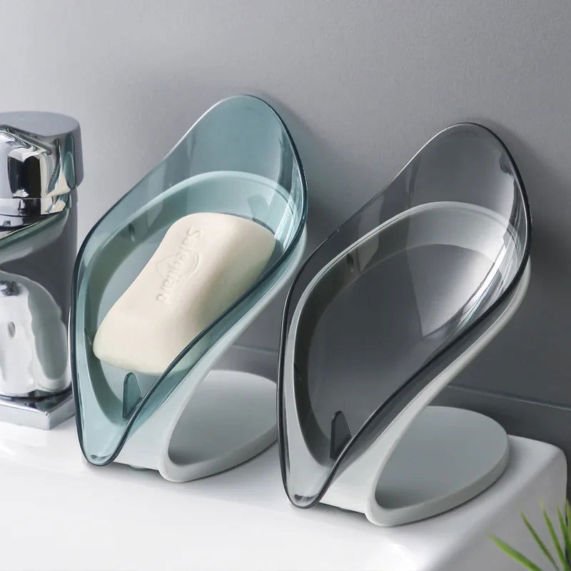 EMESA HOME Bathroom Soap Holder is designed with a leaf-shaped dish for holding soap. - Emesa Home