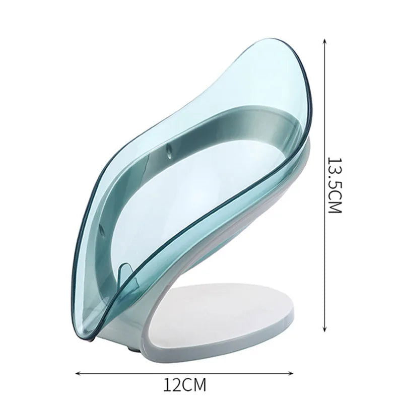 EMESA HOME Bathroom Soap Holder is designed with a leaf-shaped dish for holding soap. - Emesa Home