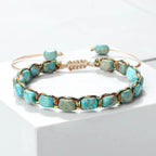 EMESA HOME Bohemian Imperial Stone Beaded Bracelet Handmade Braided Bangle Vintage Strand Jewelry - EMESA HOME™