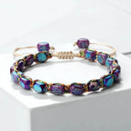EMESA HOME Bohemian Imperial Stone Beaded Bracelet Handmade Braided Bangle Vintage Strand Jewelry - EMESA HOME™