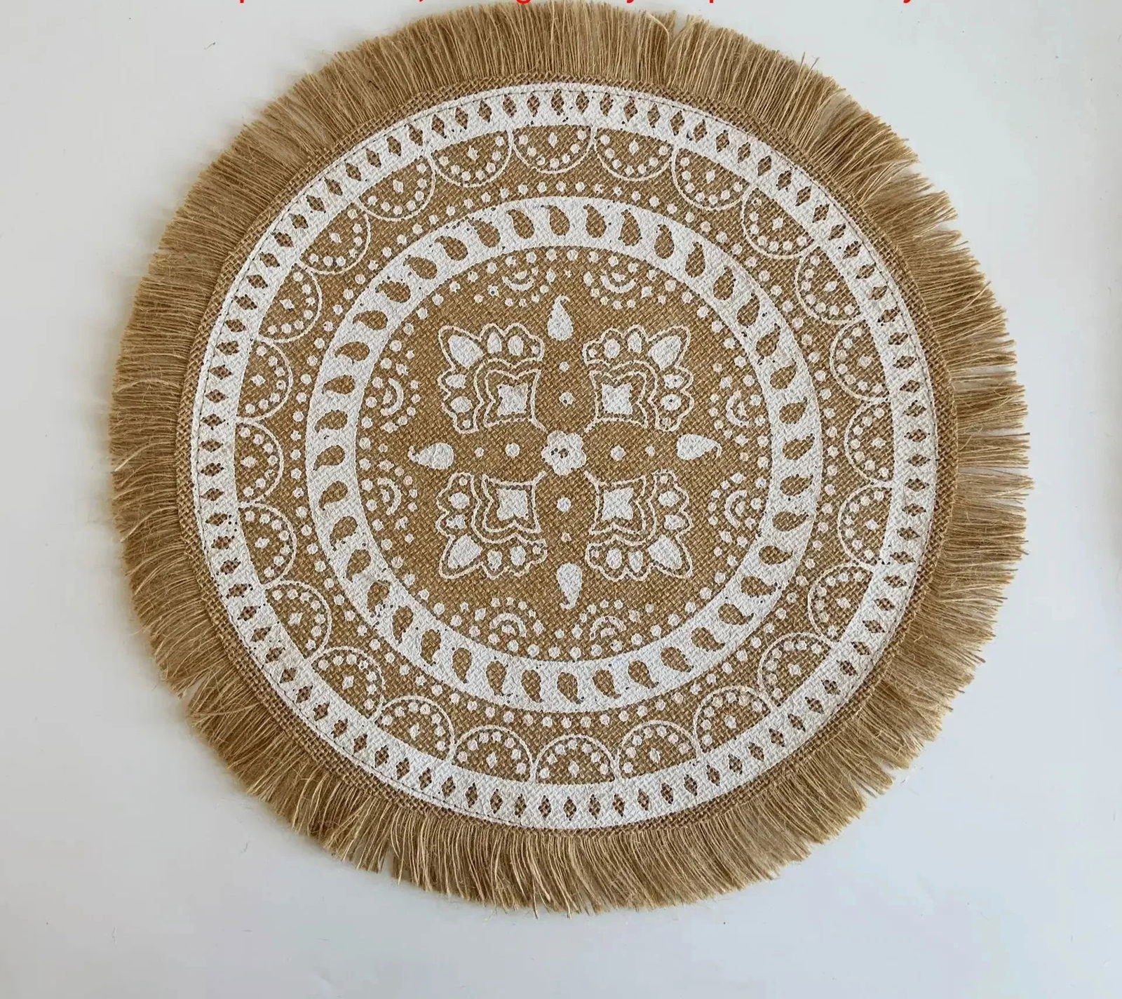 EMESA HOME Boho Round Placemat 15 Inch - Emesa Home