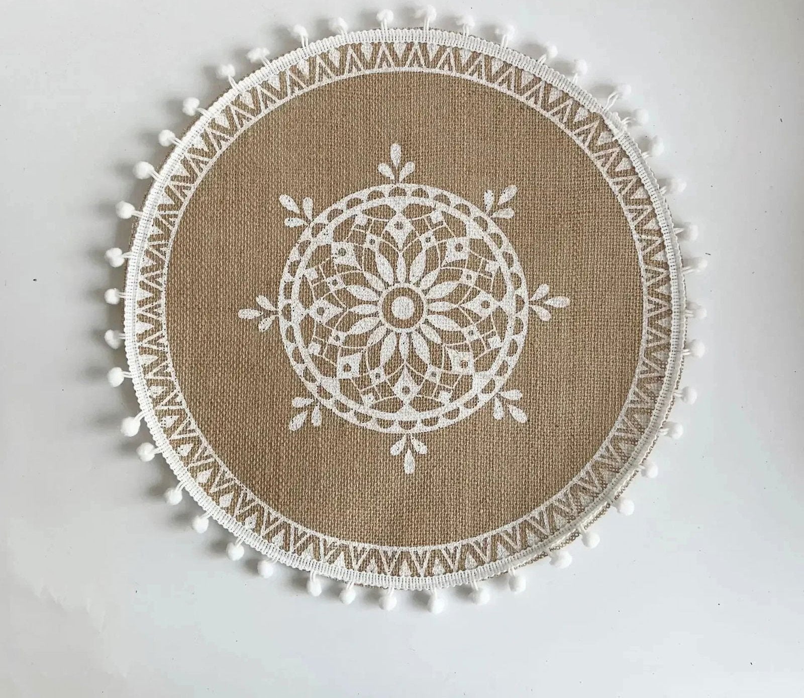 EMESA HOME Boho Round Placemat 15 Inch - Emesa Home