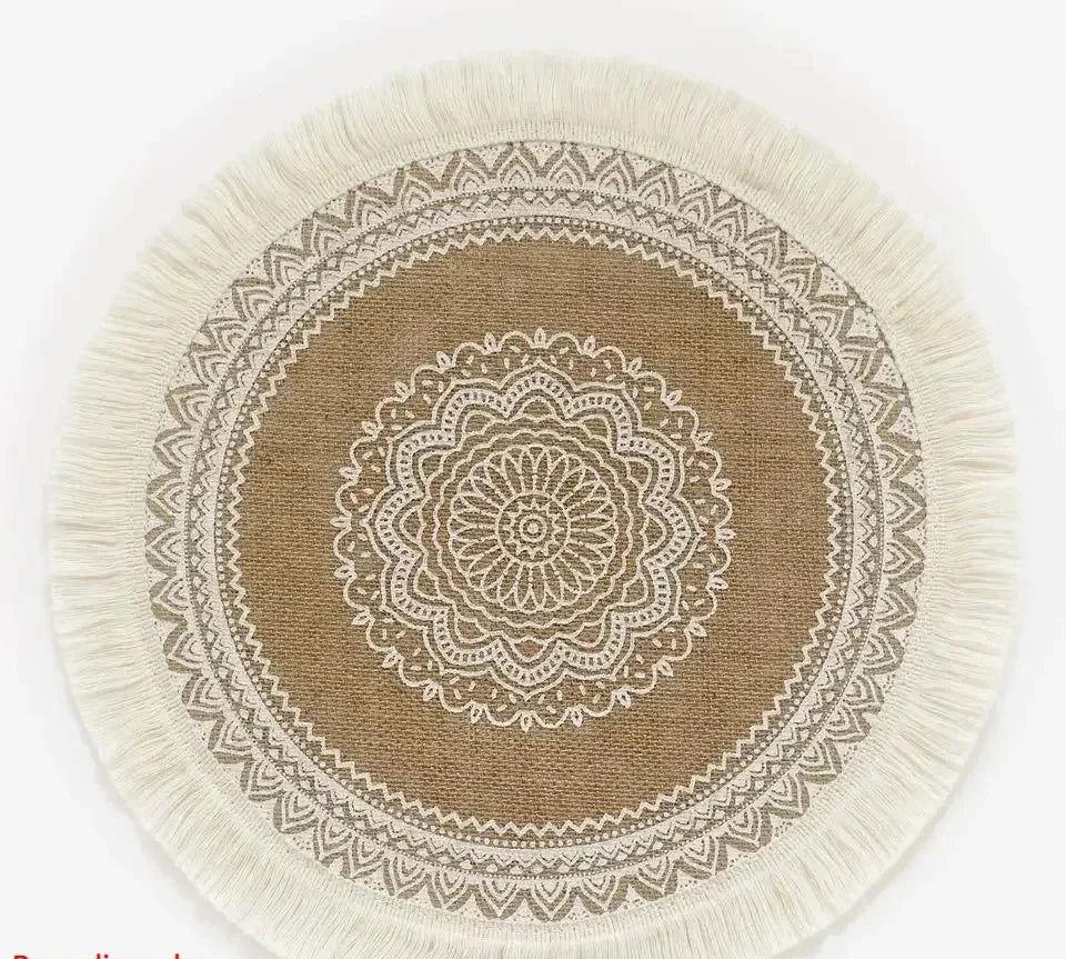 EMESA HOME Boho Round Placemat 15 Inch - Emesa Home