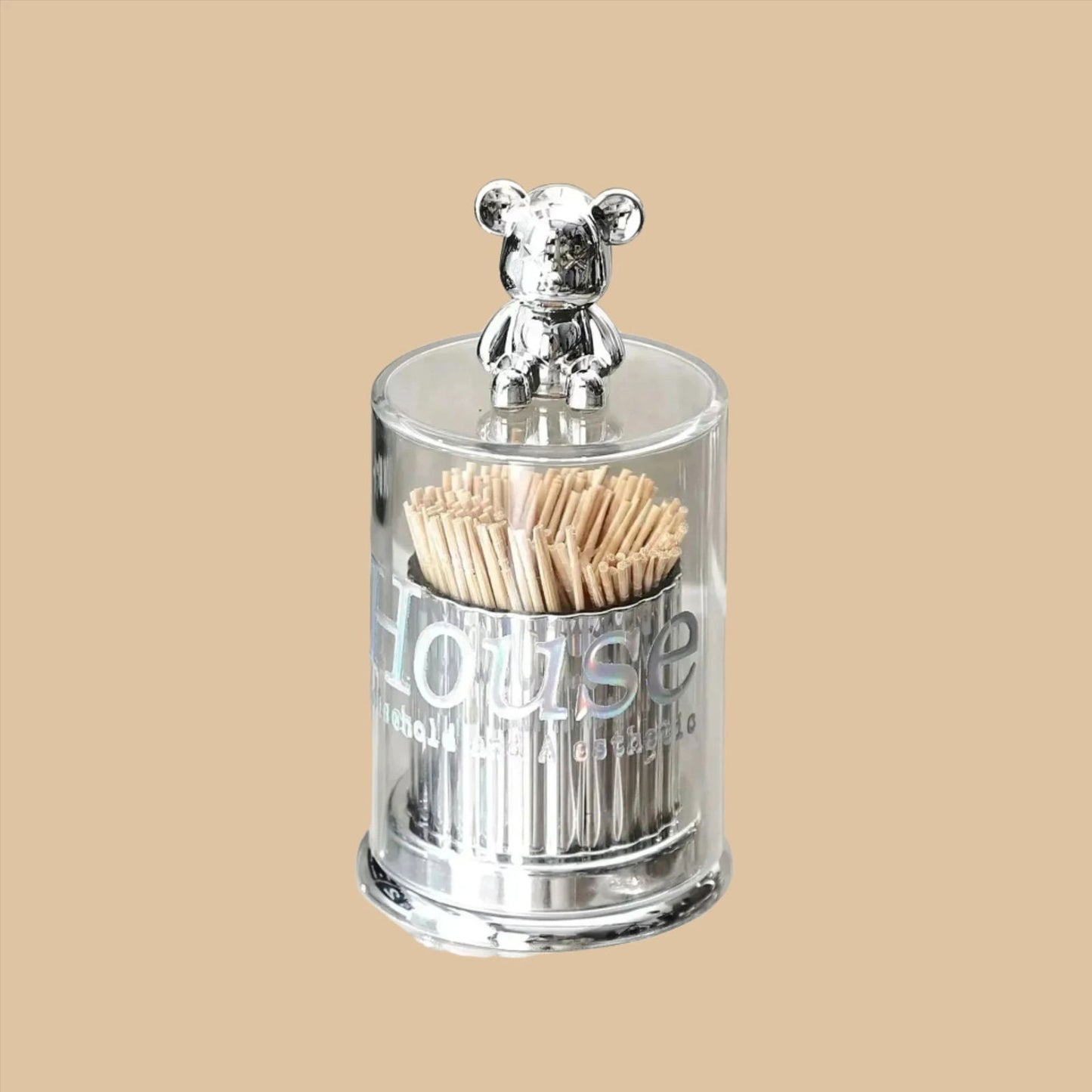 EMESA HOME Creative Bear Toothpick Box Cotton Swab Storage Boxes. - Emesa Home