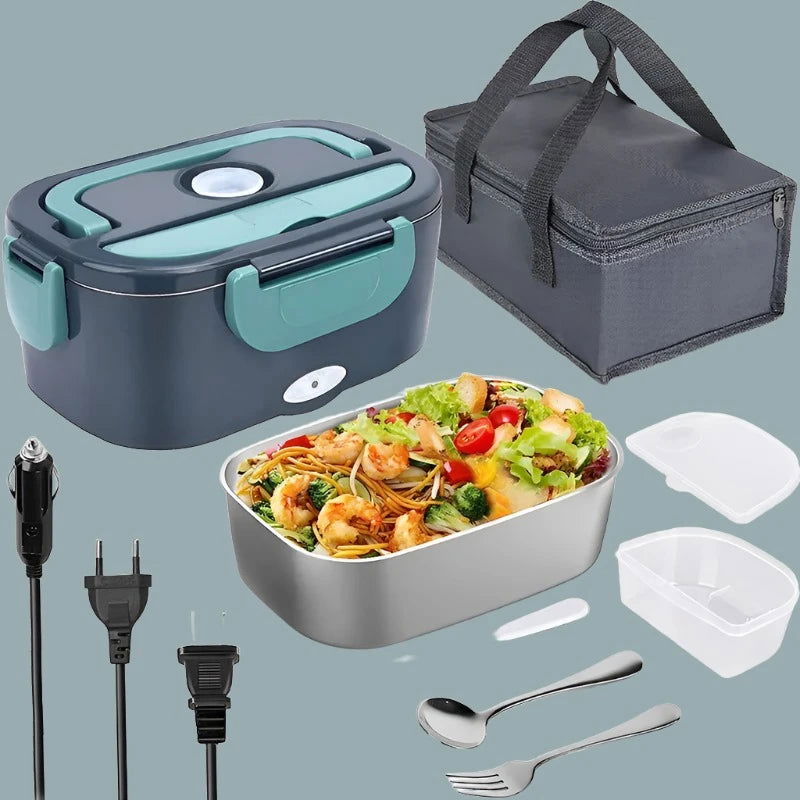 EMESA HOME Dual-Use Electric Heating Lunch Box: Versatile Leakproof Container for Home and Car - Emesa Home