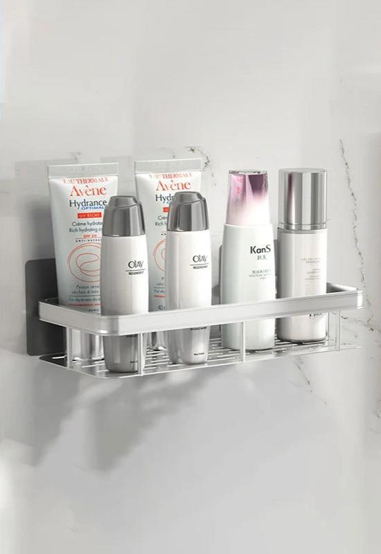 EMESA HOME Dual Tier Bathroom Shelf: Sleek Aluminum Alloy Organizer for Shower - Emesa Home