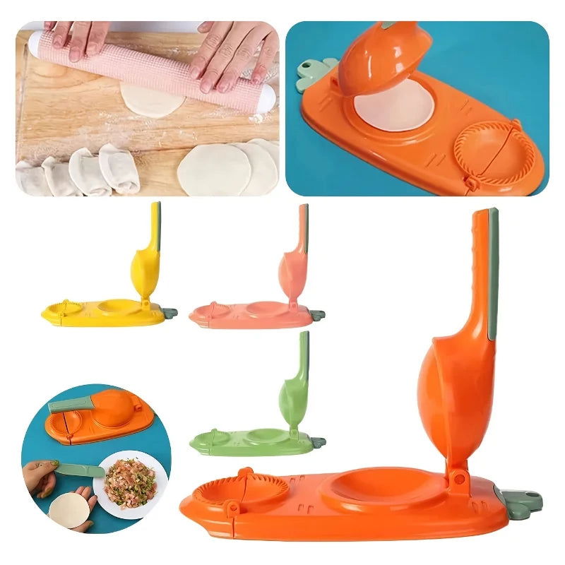 EMESA HOME Dumpling Moulds and Dough Press: Essential Kitchen Utensil for Home Cooking and Professional Use - Emesa Home