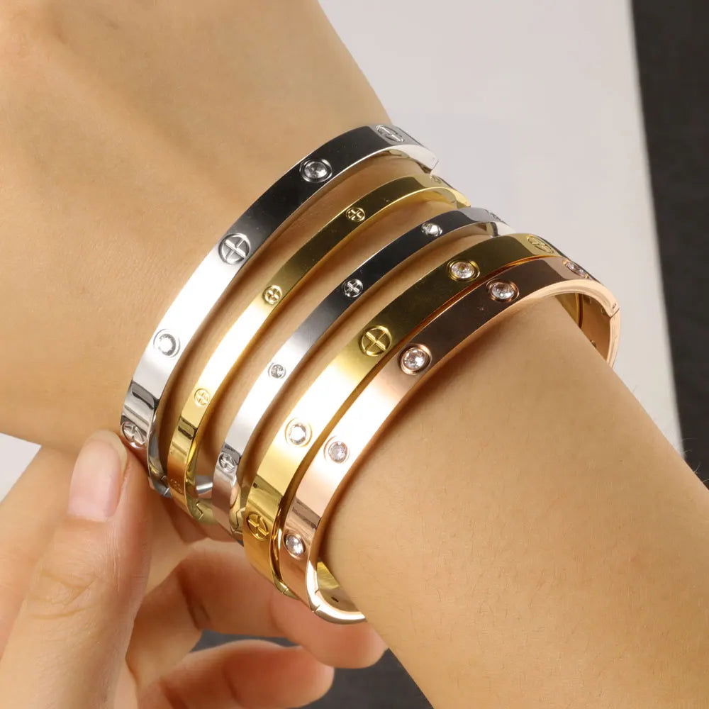 "EMESA HOME Elevate Your Style with Stainless Steel Cuff Bracelets for Women - Emesa Home