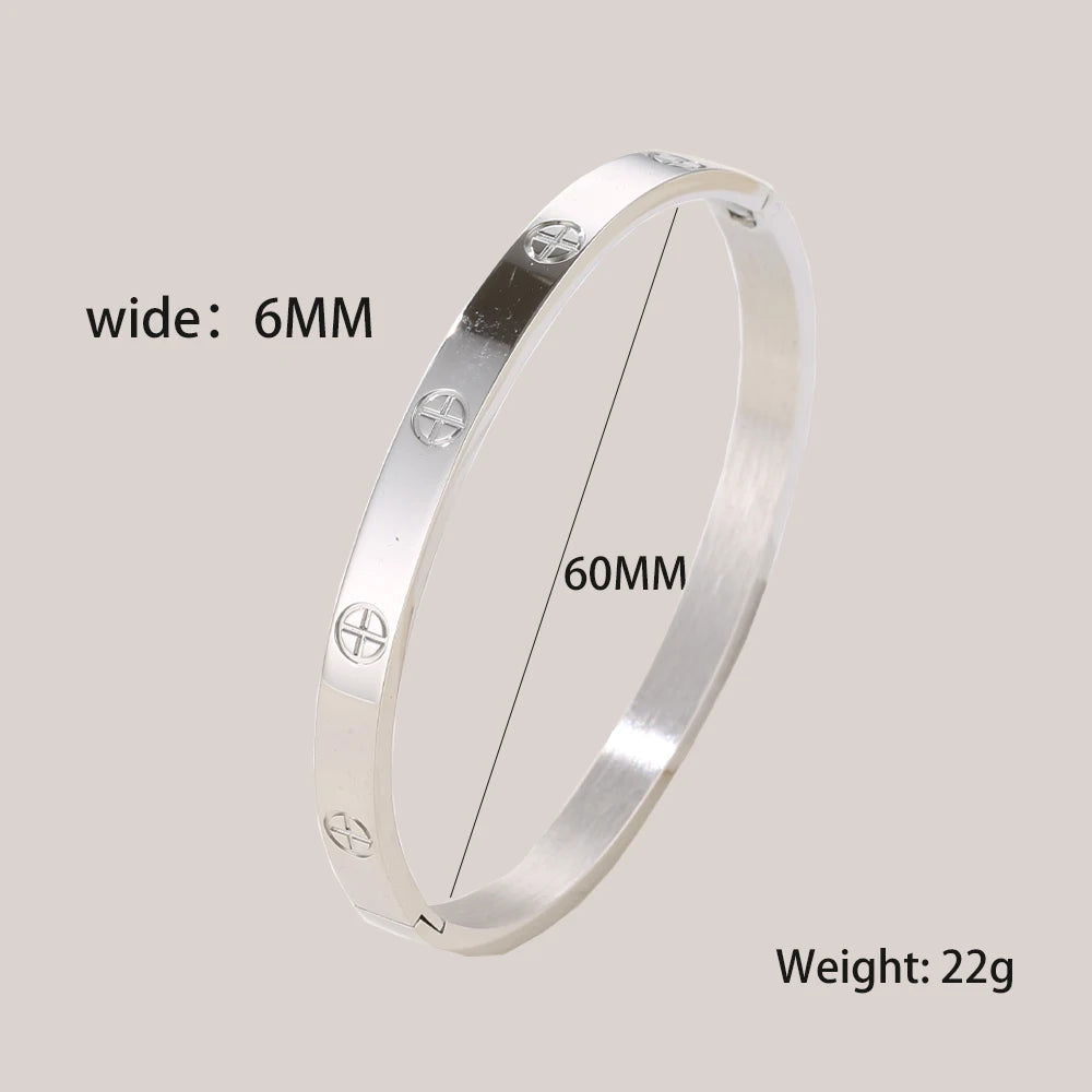 "EMESA HOME Elevate Your Style with Stainless Steel Cuff Bracelets for Women - Emesa Home