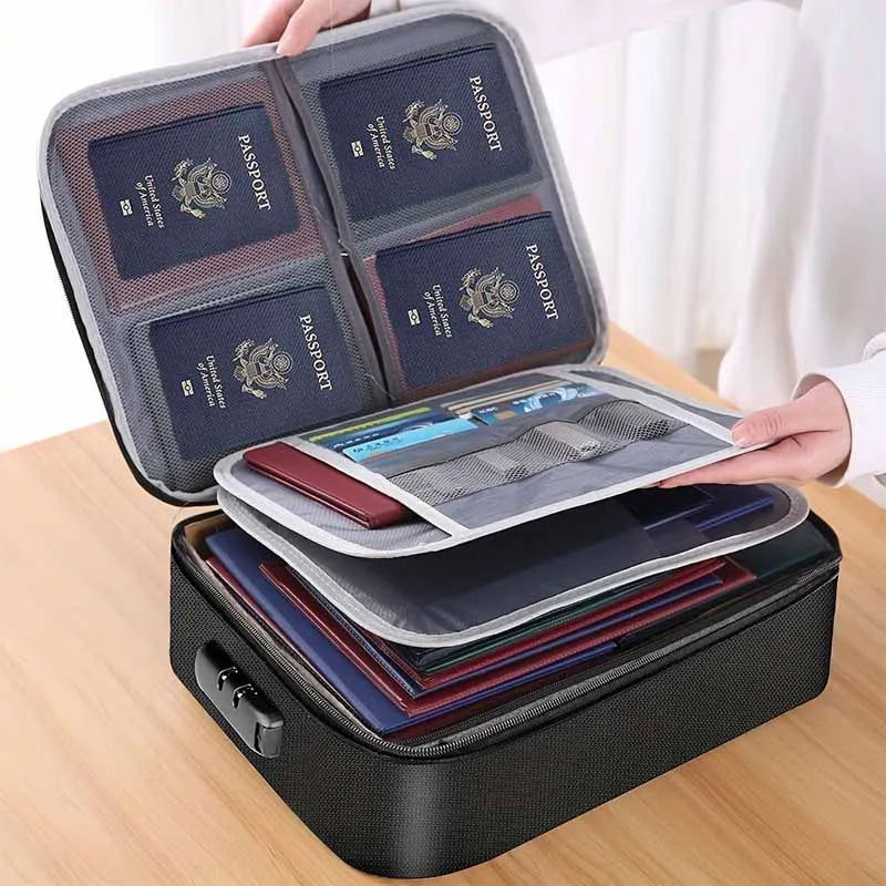 EMESA HOME Fireproof Black Document Bag is a practical and secure solution for organizing and protecting your important documents. - Emesa Home