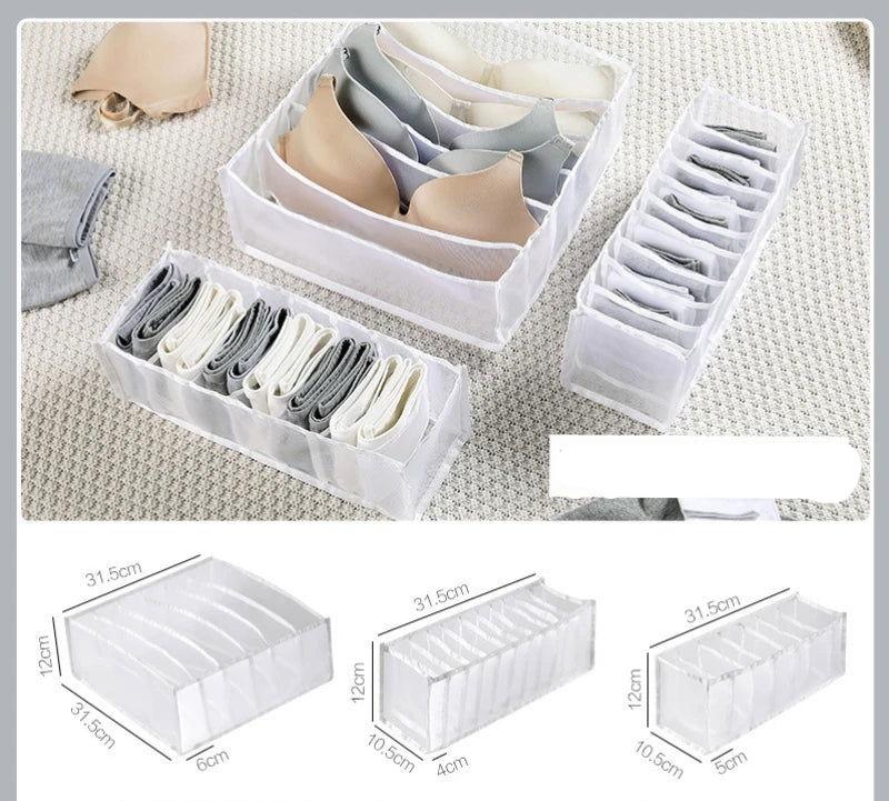 "EMESA HOME Foldable Drawer Organizer: Efficient Clothes, Underwear, and Bra Storage for Bedroom Closet" - Emesa Home