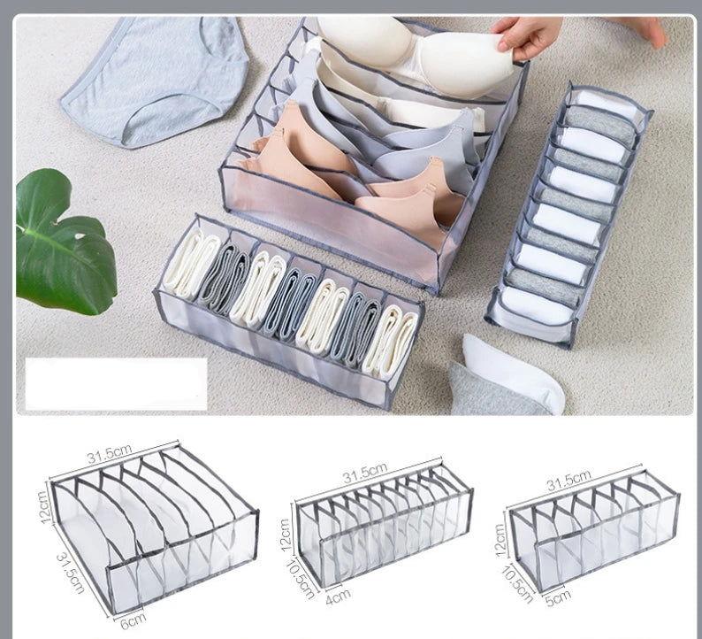 "EMESA HOME Foldable Drawer Organizer: Efficient Clothes, Underwear, and Bra Storage for Bedroom Closet" - Emesa Home