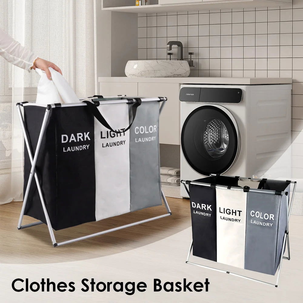 EMESA HOME Foldable Laundry Basket Large Dirty Clothes Hamper Toy Storage Bag Drawer Sorter Bin for Home - Emesa Home