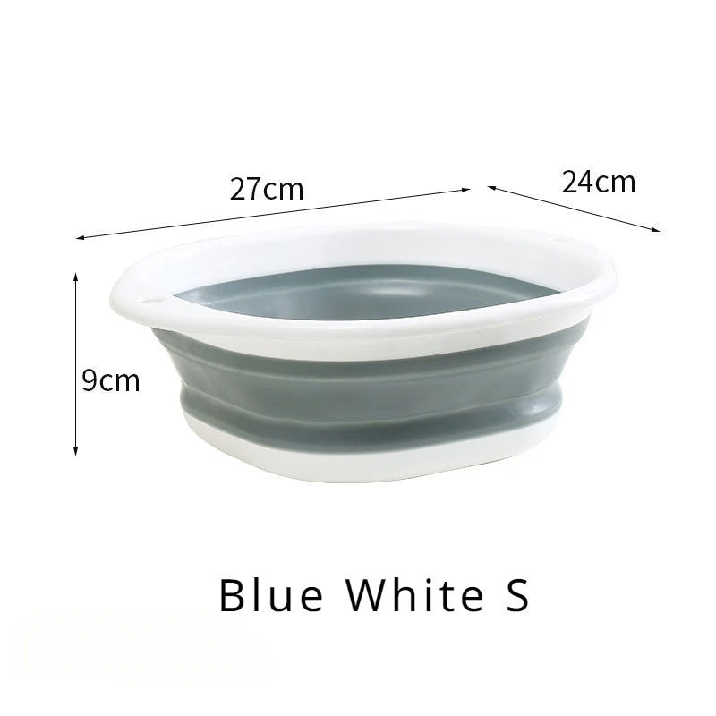 EMESA HOME Folding Plastic Wash Basin: Portable Basin for Adult and Baby Bathing, Kitchen, and Laundry - Emesa Home