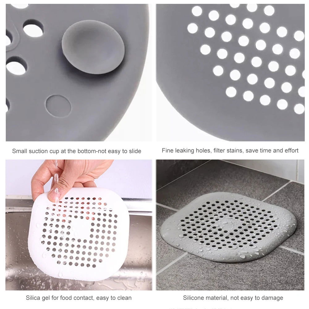 "EMESA HOME Hair Filter Sink: Anti-Blocking Strainer, Bathtub Shower Floor Drain Stopper, Silicone Kitchen Deodorant Plug - Essential Bathroom Accessories" - Emesa Home