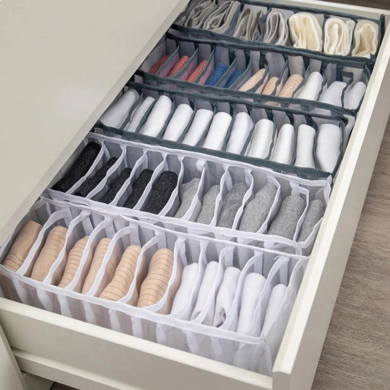 "EMESA HOME Jeans Storage Box - Closet Organizer System for Clothing, Drawer Organizers, Cabinet Pants Storage Organizer" - Emesa Home