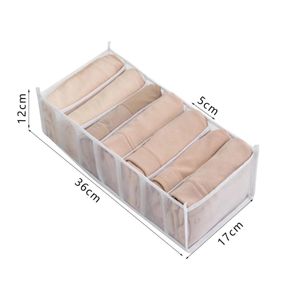 "EMESA HOME Jeans Storage Box - Closet Organizer System for Clothing, Drawer Organizers, Cabinet Pants Storage Organizer" - Emesa Home