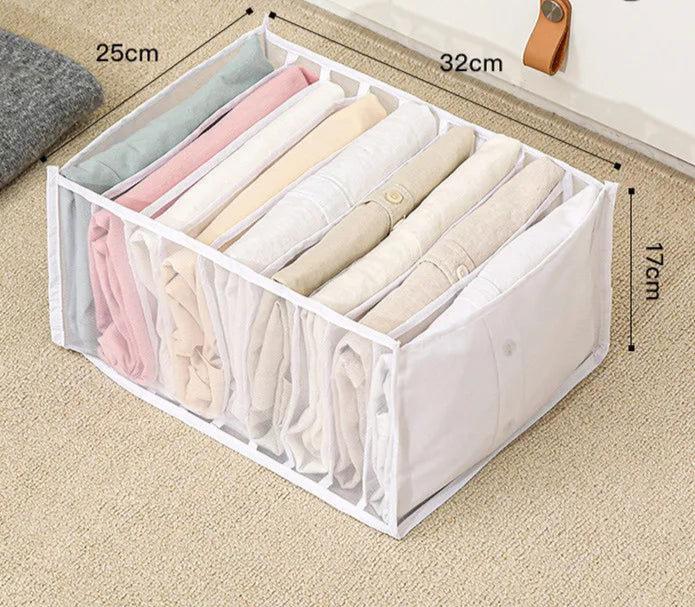 "EMESA HOME Jeans Storage Box - Closet Organizer System for Clothing, Drawer Organizers, Cabinet Pants Storage Organizer" - Emesa Home