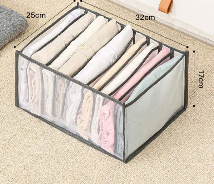 "EMESA HOME Jeans Storage Box - Closet Organizer System for Clothing, Drawer Organizers, Cabinet Pants Storage Organizer" - Emesa Home