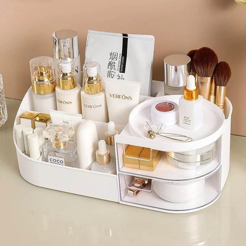EMESA HOME Large Capacity Cosmetic Storage Box – Makeup Drawer Organizer, Jewelry, Nail Polish, Desktop Sundries Container - EMESA HOME™