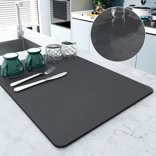 EMESA HOME Large Kitchen Super Absorbent Mat is designed to efficiently manage spills and drainage in your kitchen or bathroom - Emesa Home