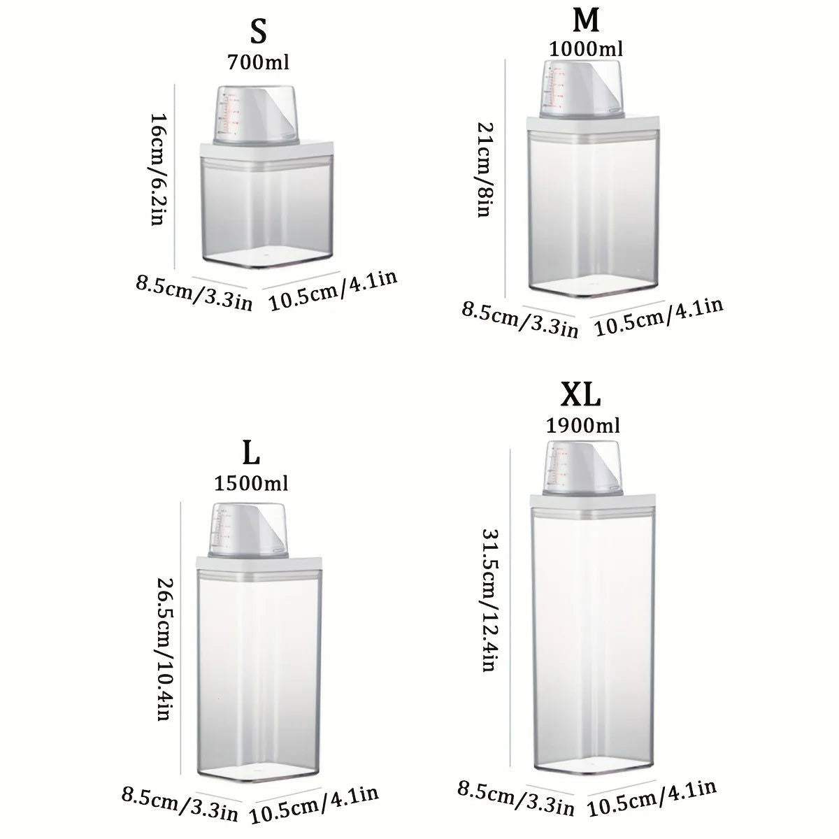 EMESA HOME Laundry Powder Storage Tank: Convenient and Eco-Friendly Solution for Organizing Cleaning Supplies - Emesa Home