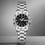 EMESA HOME Luxury Ladies Dress Watch - Luminous Waterproof Week Date Stainless Steel Quartz Wristwatch - EMESA HOME™