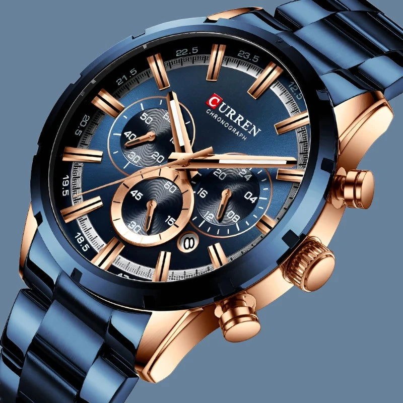 EMESA HOME  Men's Luxury Sports Chronograph Quartz Watch - Emesa Home