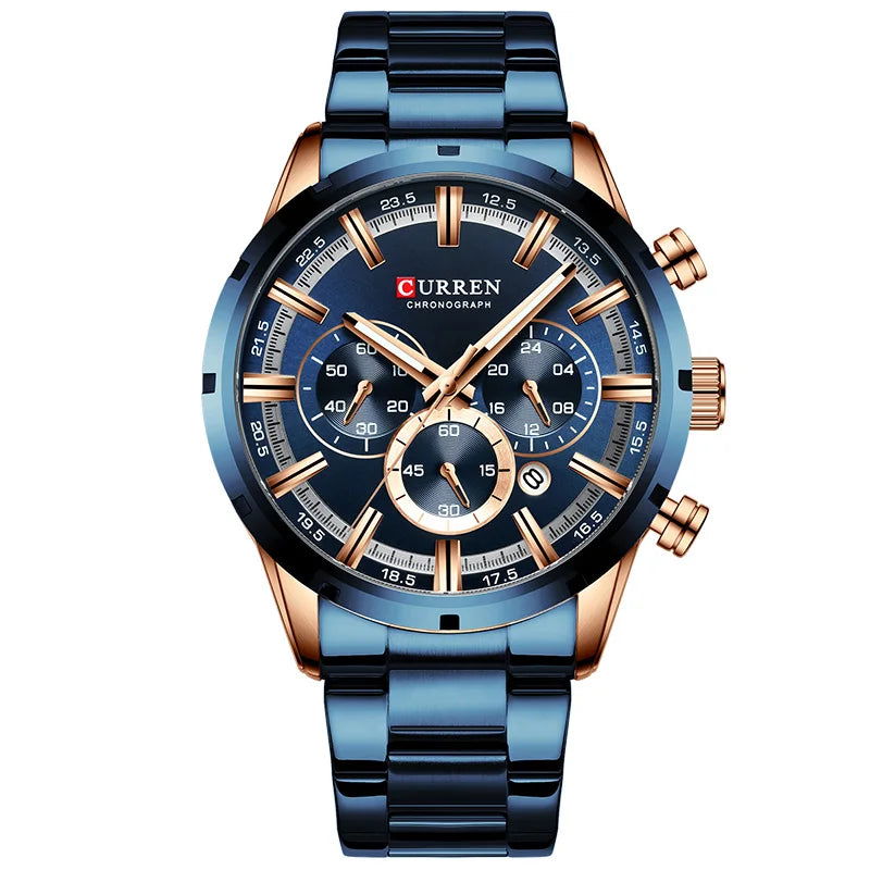 EMESA HOME  Men's Luxury Sports Chronograph Quartz Watch - Emesa Home