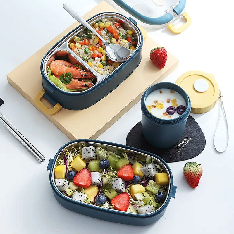 EMESA HOME Multi-Layer Bento Box: Stylish and functional, ideal for organizing and carrying lunch with a compact, efficient design. - Emesa Home