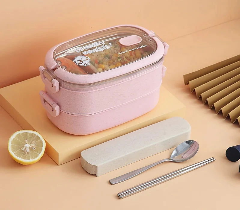 EMESA HOME Multi-Layer Bento Box: Stylish and functional, ideal for organizing and carrying lunch with a compact, efficient design. - Emesa Home